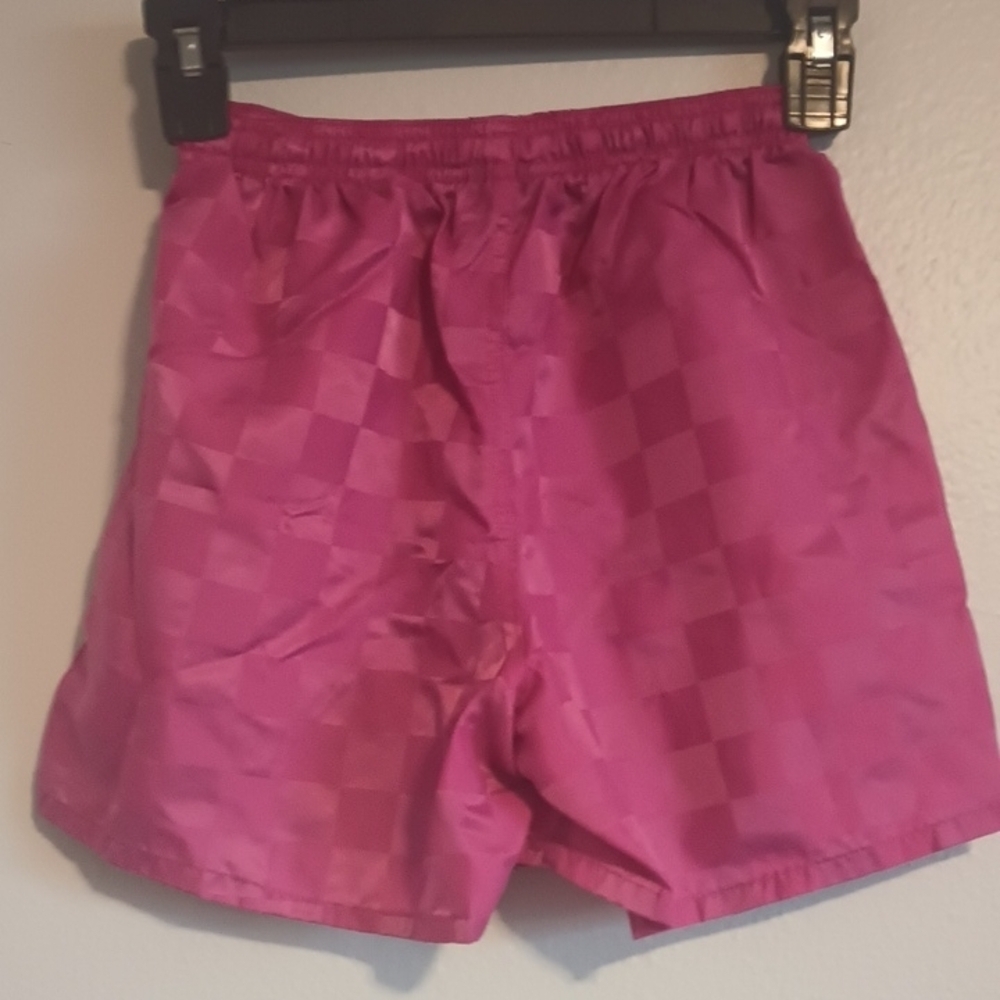 Umbro Girls Size Small Pink Checkered Athletic Shorts - Soccer Shorts - Picture 5 of 6